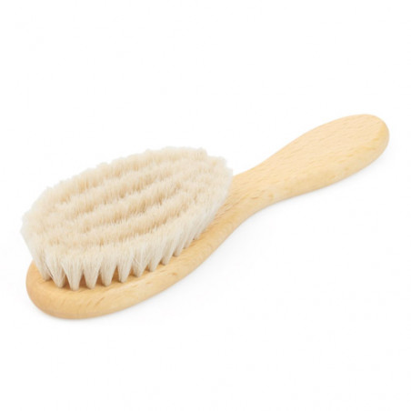 Brosse naturelle extra-douce en poils de chèvre