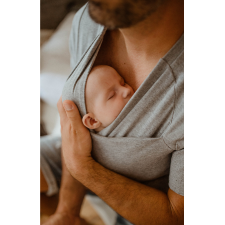 T-shirt peau-à-peau 3 en 1 pour homme