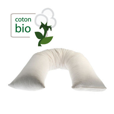 Housse  de protection pour coussin d'allaitement bio