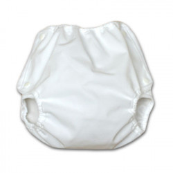 Culotte de protection blanche à pressions pour couche classique