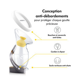 Recueil lait en silicone MEDELA transparent - Medela