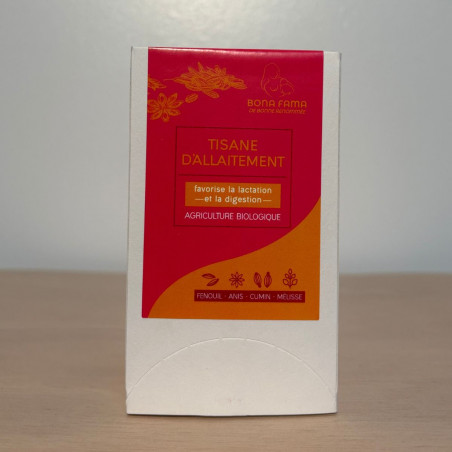 Tisane d'allaitement bio - 18 sachets (fenouil, anis, cumin, mélisse)
