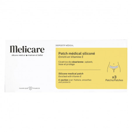 Patch siliconé médical pour césarienne (lot de 3)