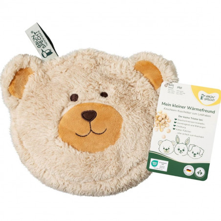 Bouillotte Ours en noyaux de cerise